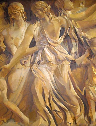 2005年制作/F80/油彩/ヘクトールの石棺/作:掛川和彦