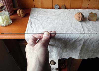 測り棒持ち方／ヨコ