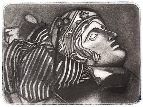 luna 木炭デッサン