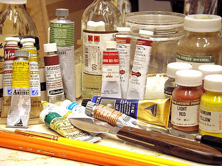 油絵の道具