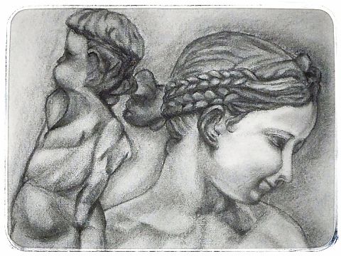 sakoda 木炭デッサン作品